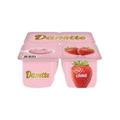 Danone Puding Danette Çilekli 4x110 Gr