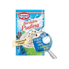 Dr. Oetker Puding Bardakta Çikolata Parçalı Vanilin 34 Gr