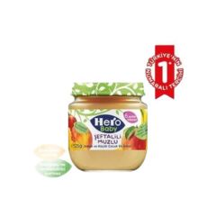 Hero Baby Organik Şeftali Muz Püreli Kavanoz Maması 125 Gr
