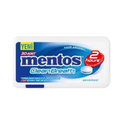 Mentos Şeker Clean Breath Nane Aromalı 30'lu