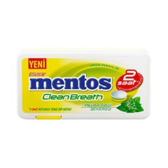 Mentos Şeker Clean Breath Limon Aromalı Tablet 21 Gr