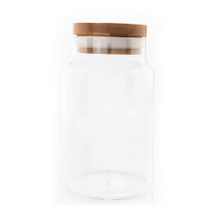 Ahşap Kapak Cam Kavanoz 1350 ml