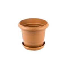 Karasu Eminhome Toprak Görünümlü Plastik Saksı 15 Cm 1.1 Lt 0 No