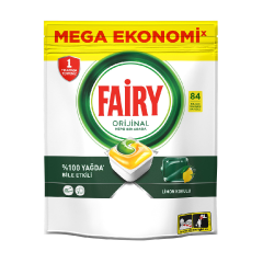 Fairy Hepsi Bir Arada 84 Yıkama Kapsülü Limon Kokulu