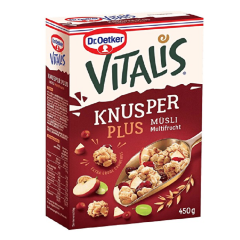 Dr. Oetker Müsli Vitalis Knusper Çıtır Multi Meyveli 450 Gr