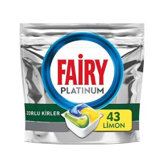 Fairy Platinum 43 Yıkama Bulaşık Makinesi Deterjanı Kapsülü Limon Kokulu