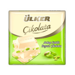 Ülker Antep Fıstıklı Beyaz Kare Çikolata 65 g