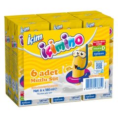 İçim Süt İçimino Muzlu 6x180 Ml