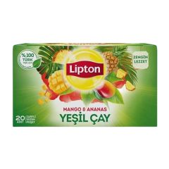 Lipton Çay Yeşil Mango & Ananaslı Bardak Poşet 20'li