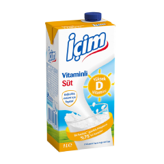 İçim Süt D Vitaminli 1 lt