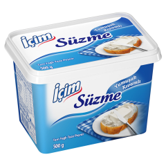 İçim Peynir Süzme Yumuşak Tam Yağlı Taze 500 Gr