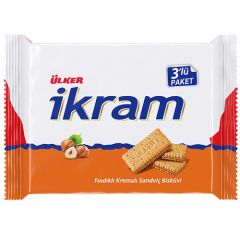 Ülker İkram Fındıklı Kremalı Bisküvi 3x84 g