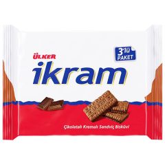 Ülker İkram Çikolata Kremalı Bisküvi 3x84 g