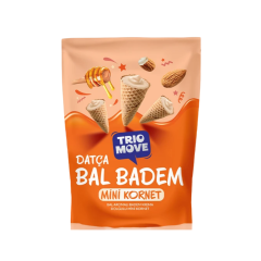 Mini Kornet - Bal Aromalı, Badem Kremalı