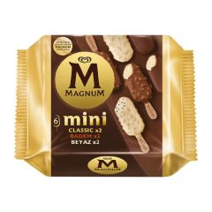 Algida Magnum Mini Classic Badem Beyaz Dondurma 345 Ml