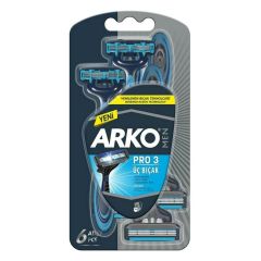Arko Men Tıraş Bıçağı System 3 Blister 6'lı