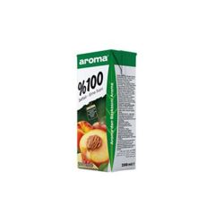 Aroma %100 Şeftali Elma Suyu 200 Ml