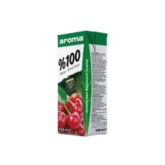 Aroma %100 Vişne Elma Suyu 200 Ml