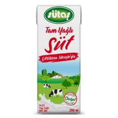 Sütaş Uzun Ömürlü %3,5 Yağlı Süt 200 ml
