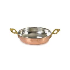 Bakır Sahan Çift Kulplu 18 Cm