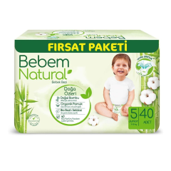 Bebem Natural No:5 Junior 40 Adet Bebek Bezi