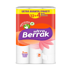 Berrak Ultra Tuvalet Kağıdı Çift Katlı 36'lı