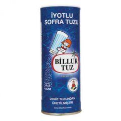 Billur Plastik Tuzluklu İyotlu Tuz 500 Gr