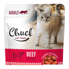 Chuck Biftekli Kedi Yaş Mama 100 Gr