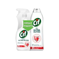 Cif Ultra Hijyen Sprey 750 ml + Ultra Hijyen Jel 750 ml