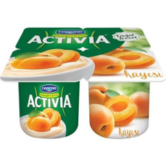 Danone Activia Doğal Probiyotikli Yoğurt Kuru Kayısılı 4X100 Gr