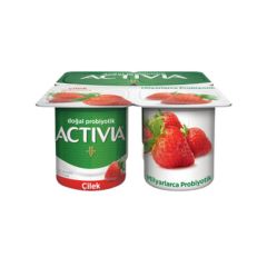 Danone Activia Çilekli Probiyotik Yoğurt 4'Lü 100 Gr
