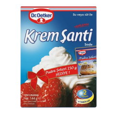 Dr.Oetker Krem Şanti 144 Gr+Pudra Şekeri 150 Gr Hediye