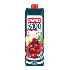Dimes %100 Elma & Vişne Suyu 1 Lt