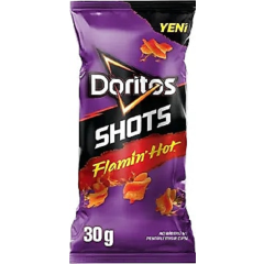 Doritos Shots Flamin' Hot Acı Biberli ve Peynirli Mısır Cipsi 30 g