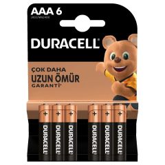 Duracell Basic İnce Kalem Pil 6 Lı Aaa