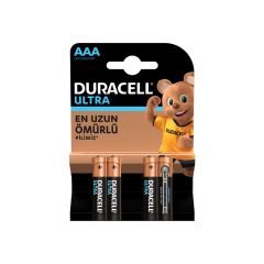 Duracell Ultra İnce Kalem Pil AAA 4'lü