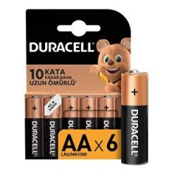 Duracell Pil Aa Kalem 6'lı