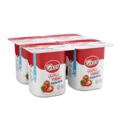 Eker Çilekli Probiyotik Yoğurt 4x100 g