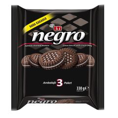 Eti Negro Kakaolu Kremalı Bisküvi 3'lü 330 g