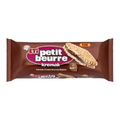 Eti Bisküvi Petit Beurre Kakaolu Fındık Kremalı 12'li 270 Gr