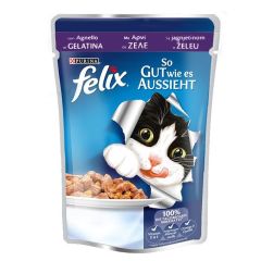 Felix Kuzu Etli Kedi  Maması 85 Gr