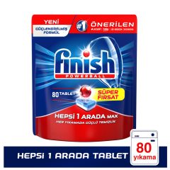 Finish Hepsi Bir Arada Bulaşık Makinesi Tableti 80'li