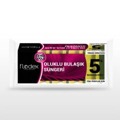 Flodex Ext. Güçlü Yeşil Sünger Oluklu 5'li