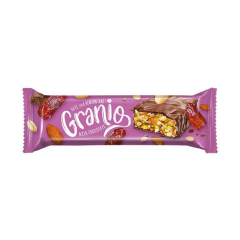 Granio Hurmalı Bademli Çikolata Kaplı Bar 40gr