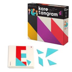 Tüzder Kare Tangram Zeka Oyunu (7 Parça 36 Farklı Şekil) 3+ Yaş 1+ Oyuncu