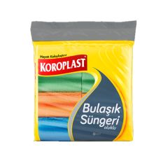 Koroplast Bulaşık Süngeri Oluklu 8'li