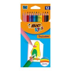 BIC Tropicolors 12'li Kuru Boya Kalemi