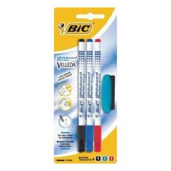 BIC Velleda Tahta Kalemi 3'Lü Poşet + Silgili