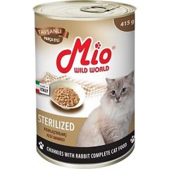 Mio Sterilised Tavşanlı 415 gr Kedi Konservesi