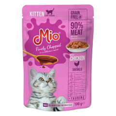 Mio Tavuklu Yavru Kedi Yaş Mama 100 Gr